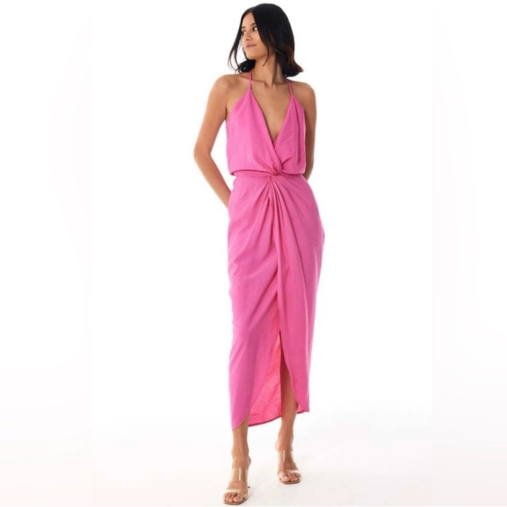 NWT Young Fabulous & Broke Siren Slip Dress Pink Boho Beach Wedding Guest Size M - Picture 1 of 16
